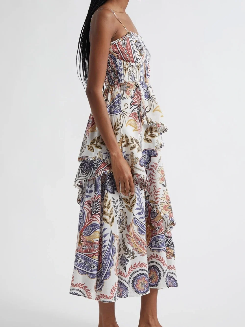 FARM Rio Boho Glam Floral Sundress NWT Size XL - Picture 3 of 10